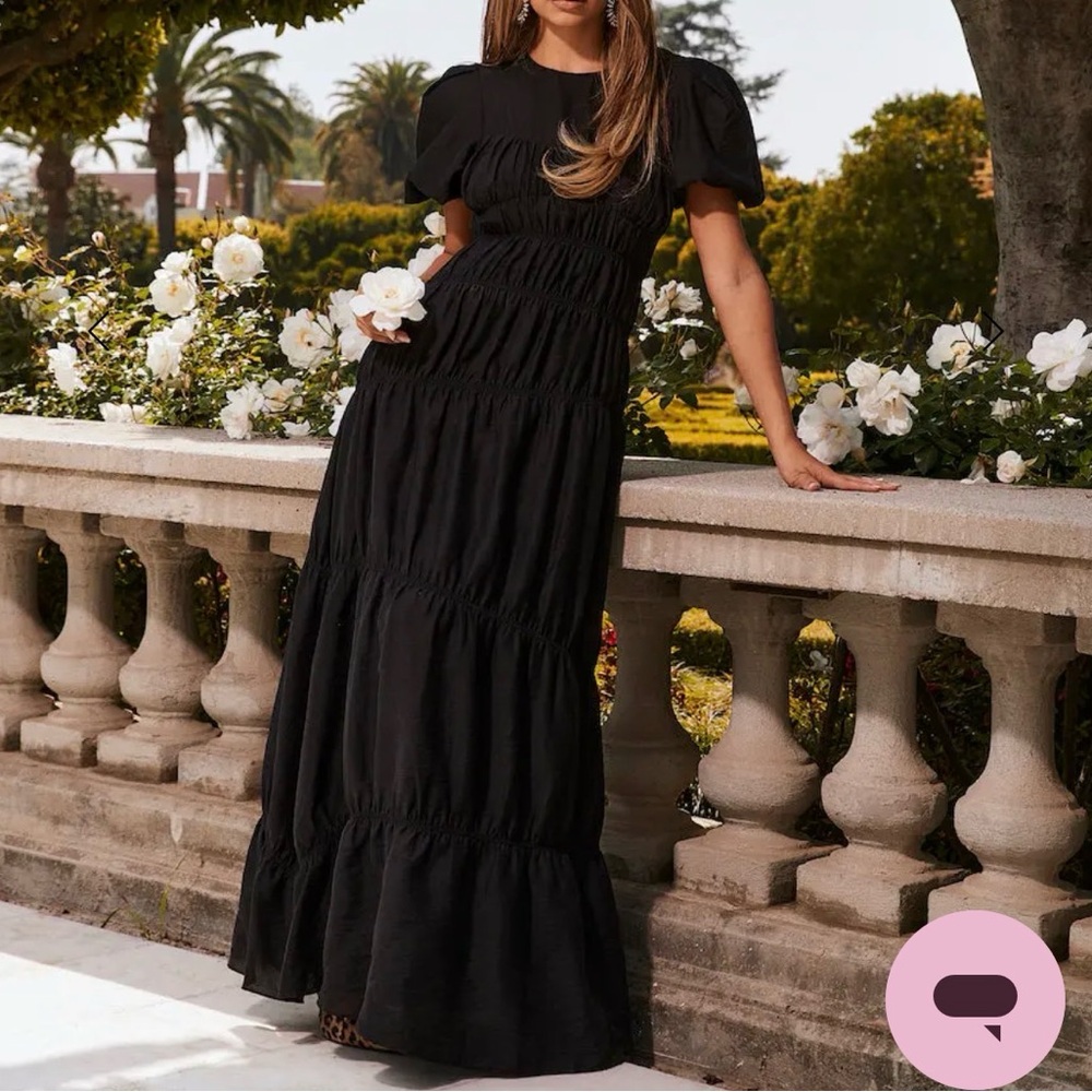 HELLO MOLLY LA MEMOIRE MAXI DRESS BLACK
